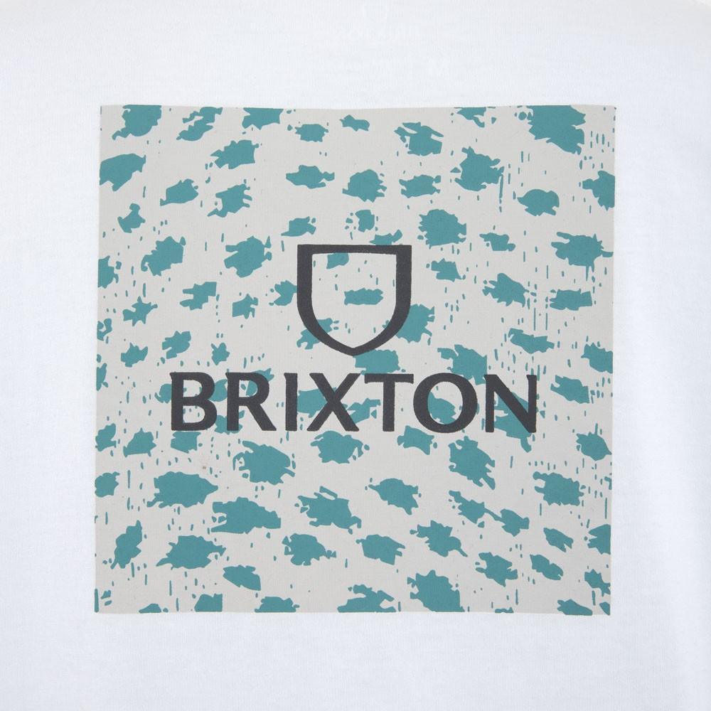 Polera Men White Block Print