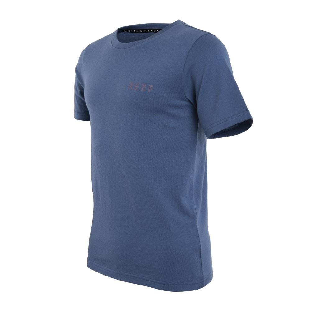 Polera Kids Palm Blue Burgundy
