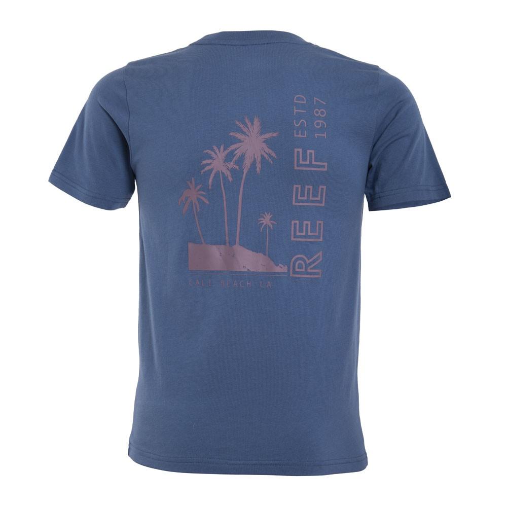 Polera Kids Palm Blue Burgundy