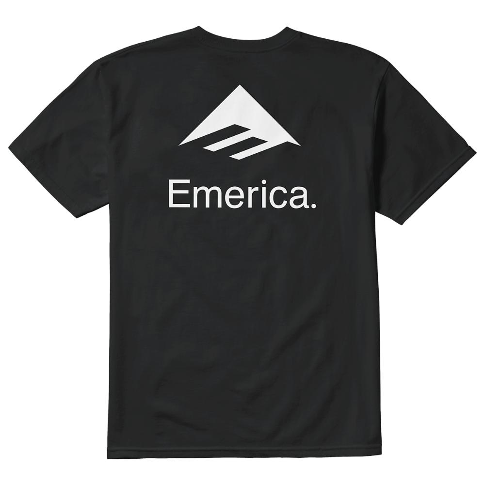 Polera Lockup Tee Black White