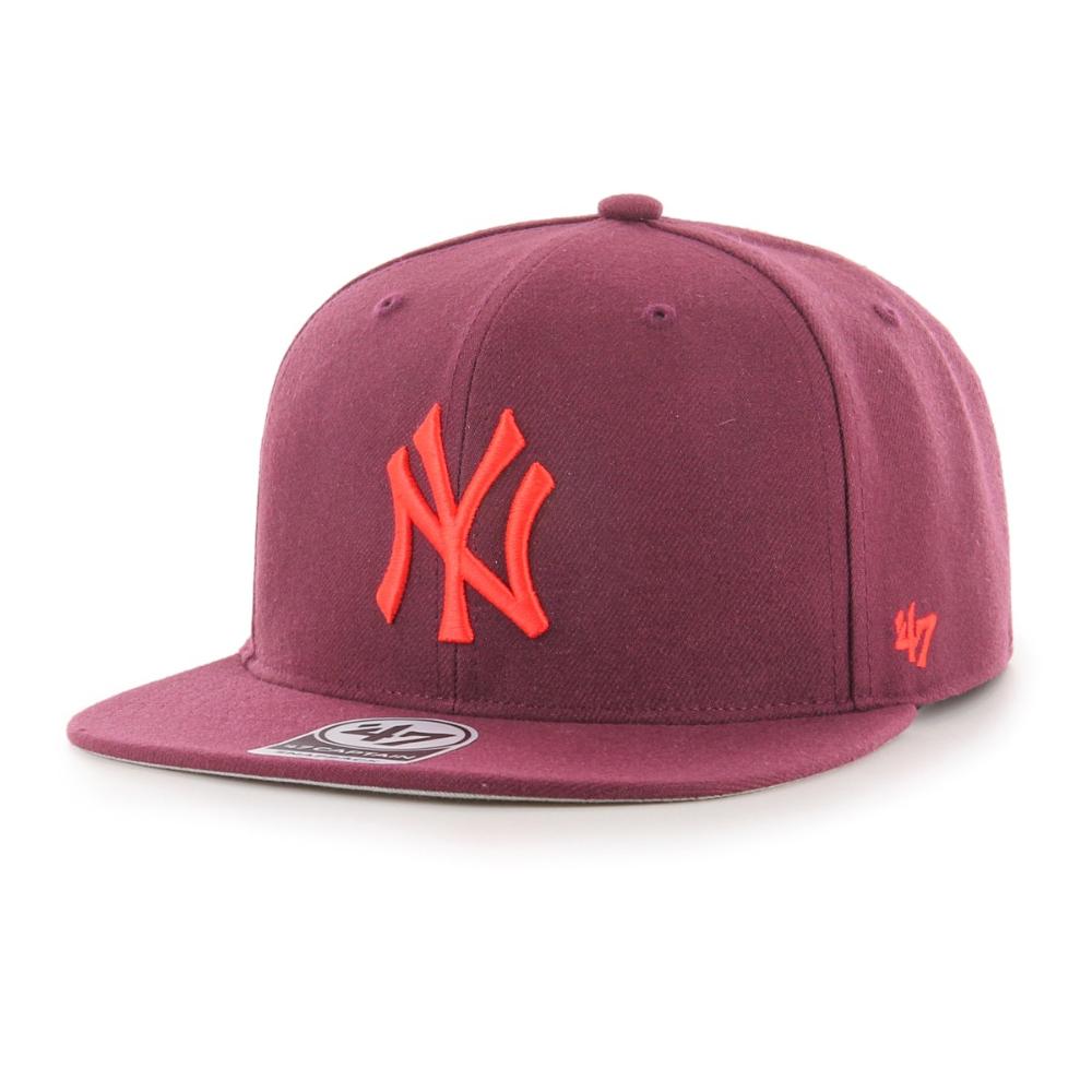 Jockey New York Yankees No Shot Dark Maroon Neon Captain