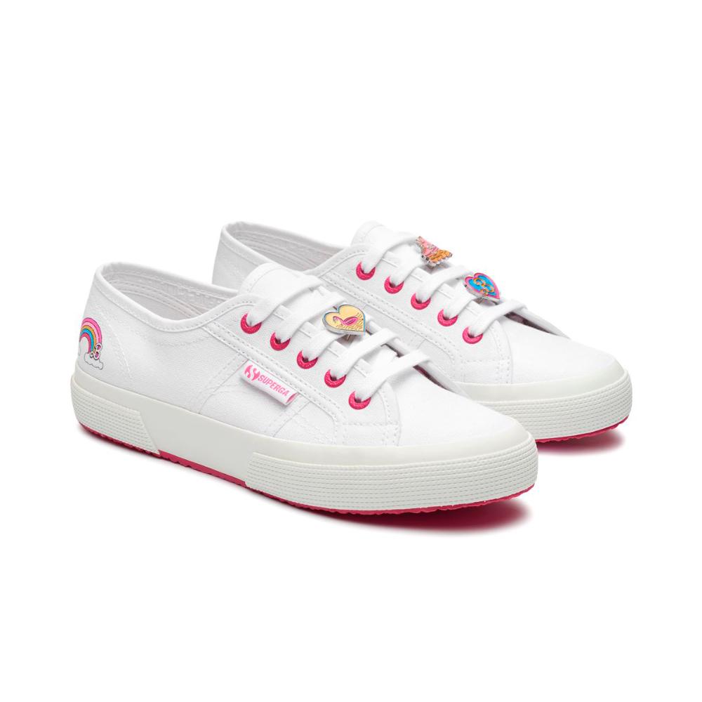 Barbie x Superga 2750 Zapatilla Movie Pins White Fuchsia