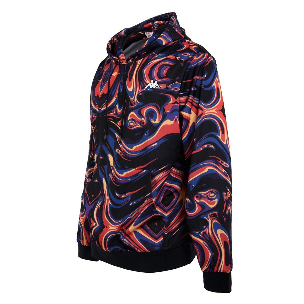 Poleron Men Hoodie Liquid Black Multi