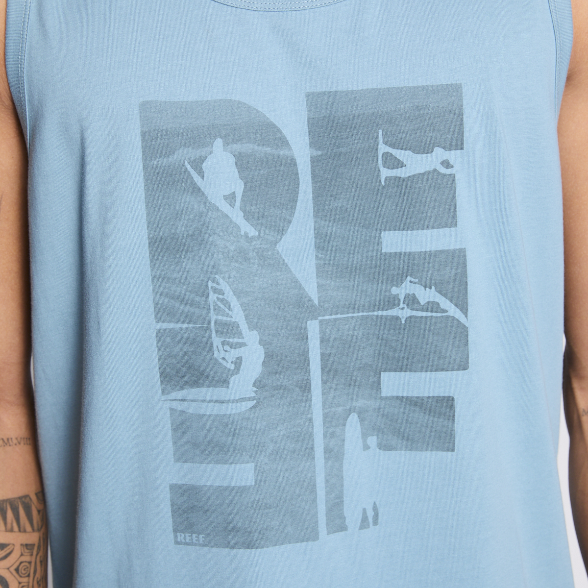 Polera Tank Reef Men Big Reef Blue