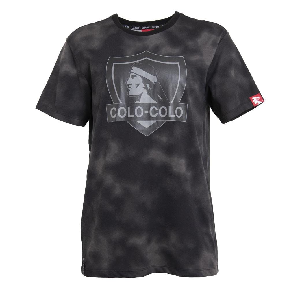 Polera Tiedye Black Escudo