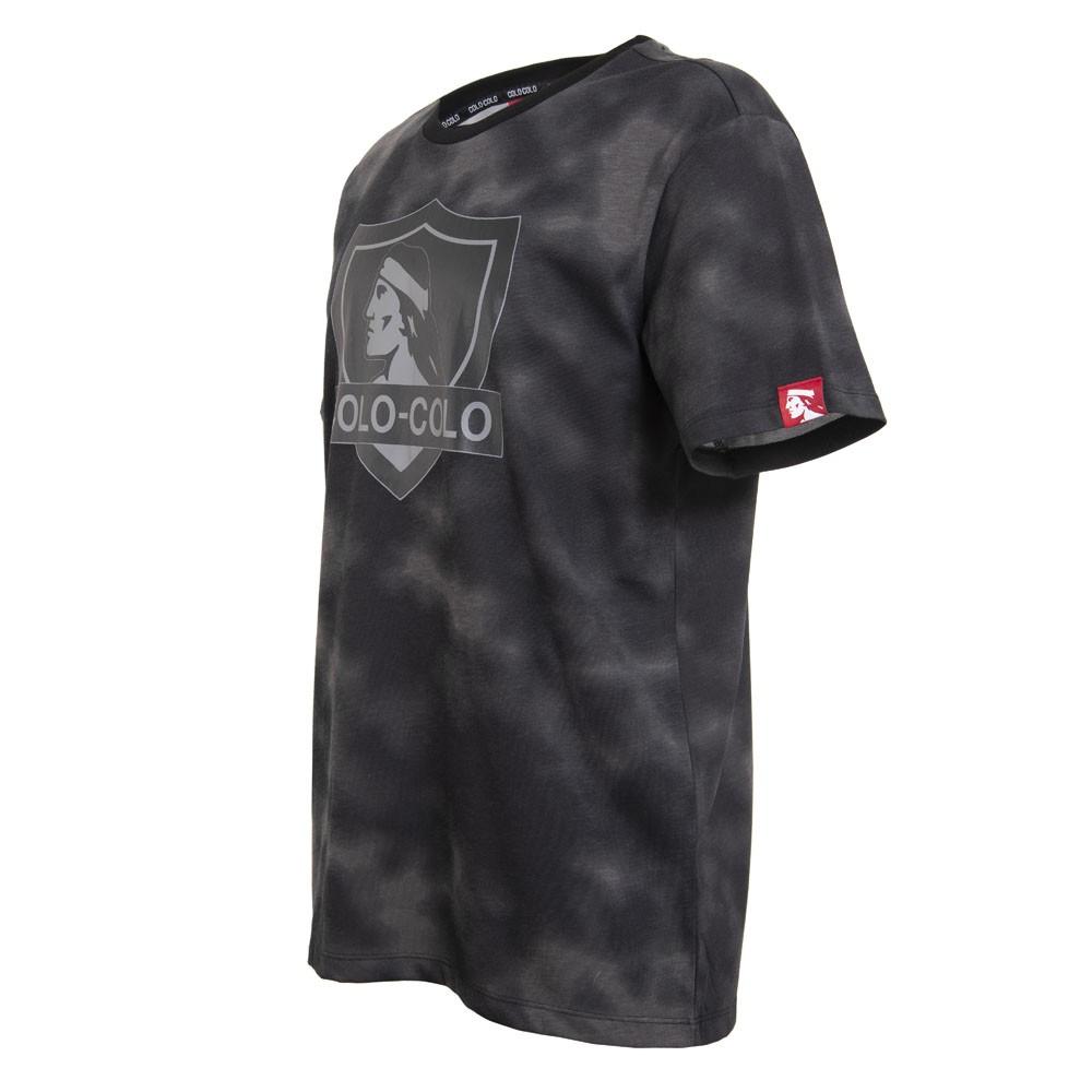 Polera Tiedye Black Escudo