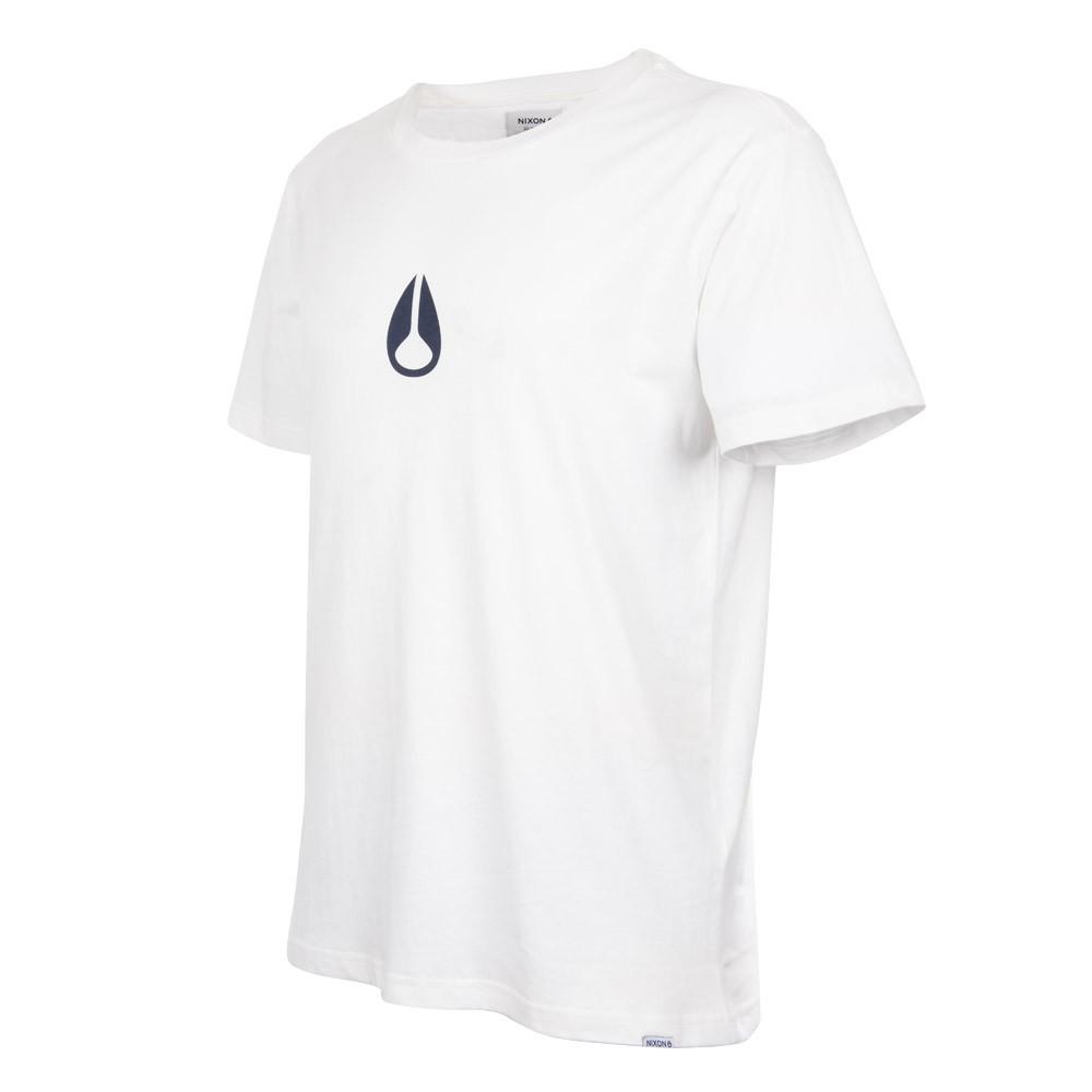 Polera Blanca Icono Negro Nixon