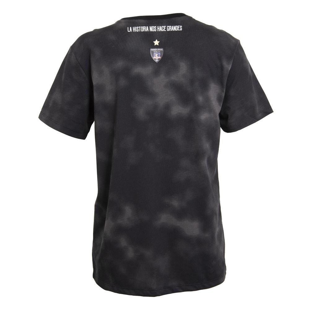 Polera Tiedye Black Escudo