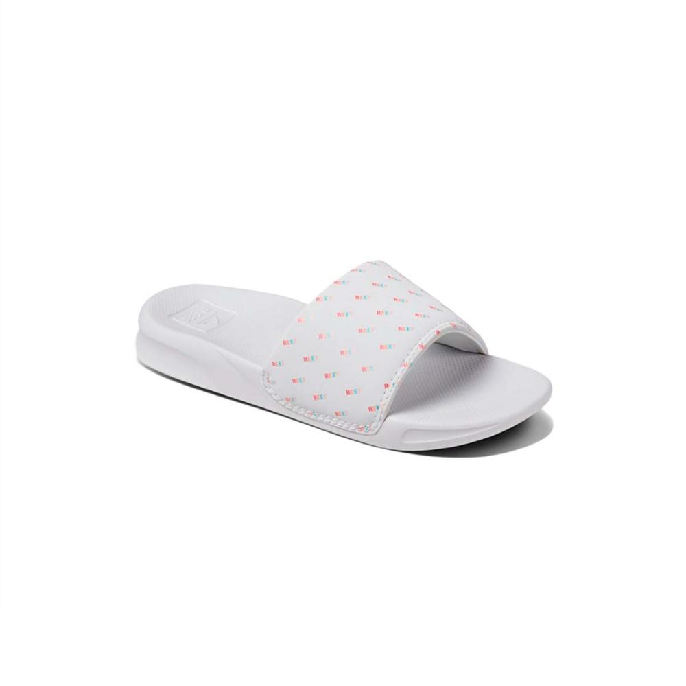 Sandalia Kids One Slide Rainbow Resp White