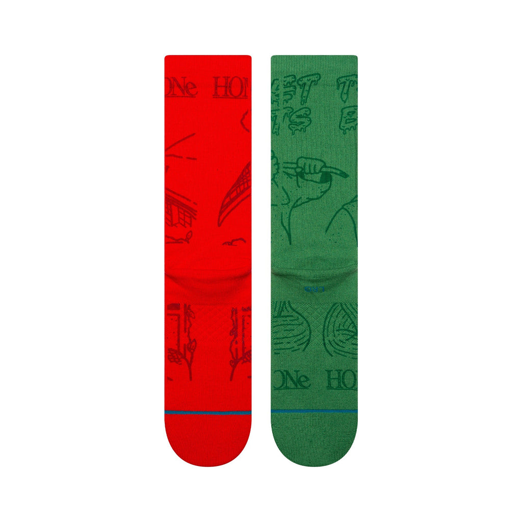 Stance Sock Home Alone Green Red