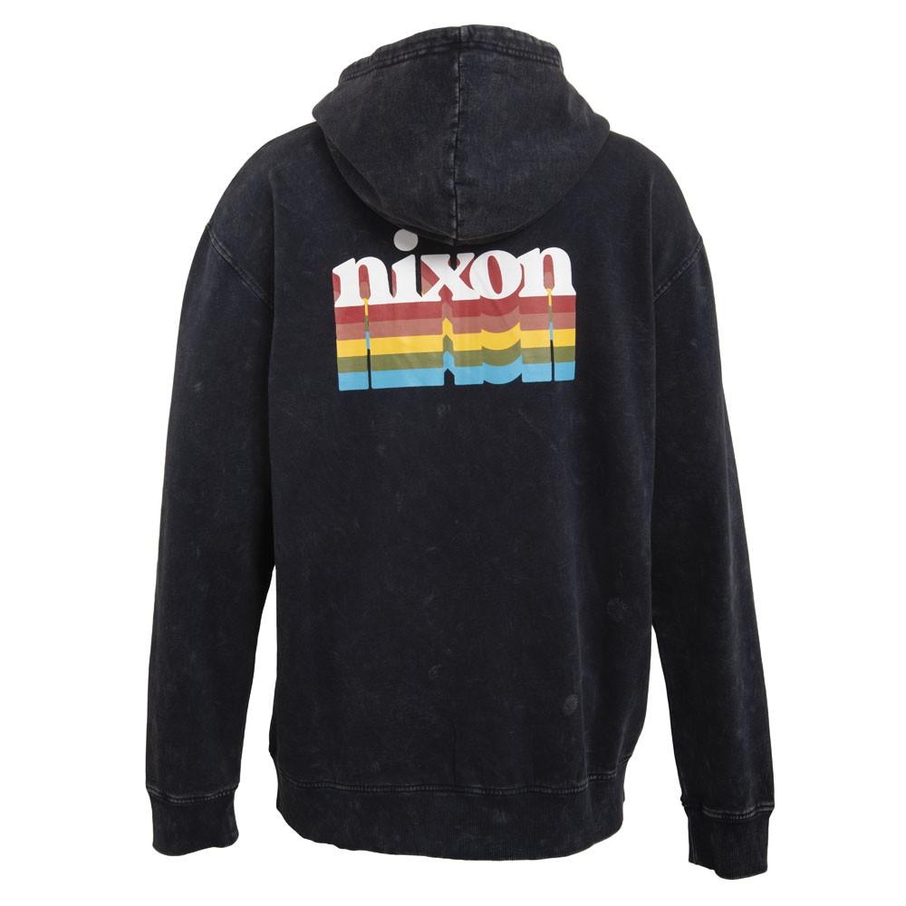 Polerón Zipper Men Grey Logo Back Rainbow