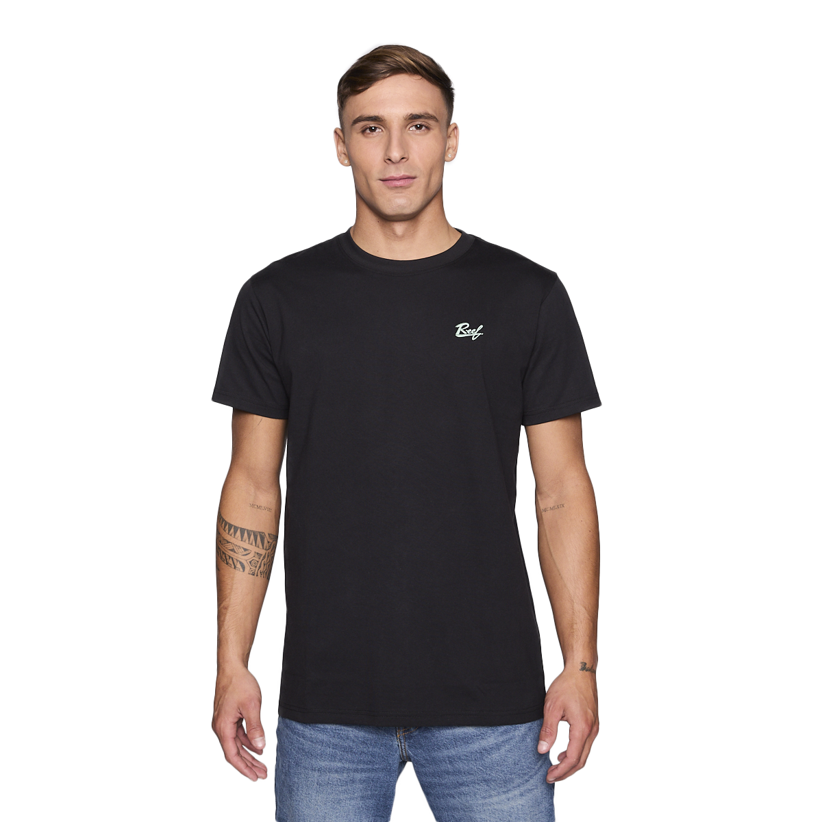 Polera Reef Men Surf Vibes Black