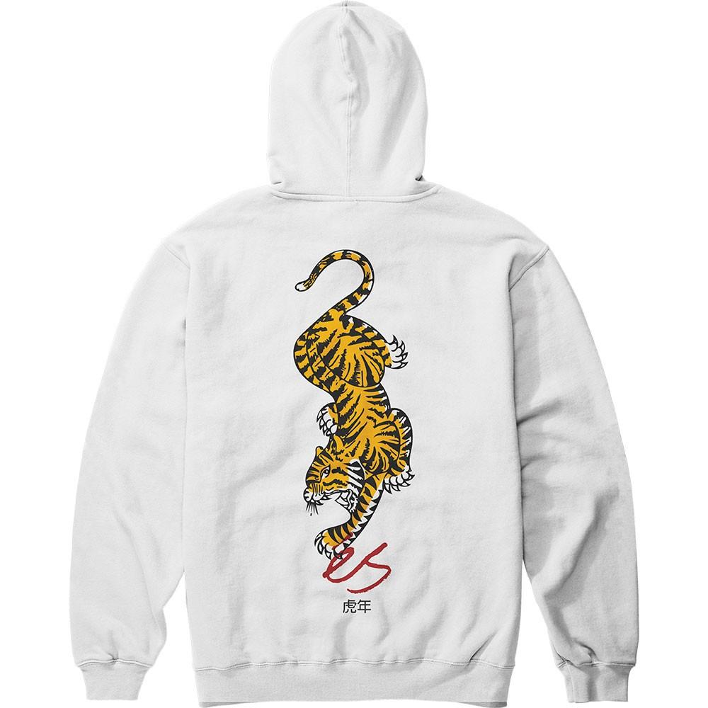 Poleron Tiger Hoodie White