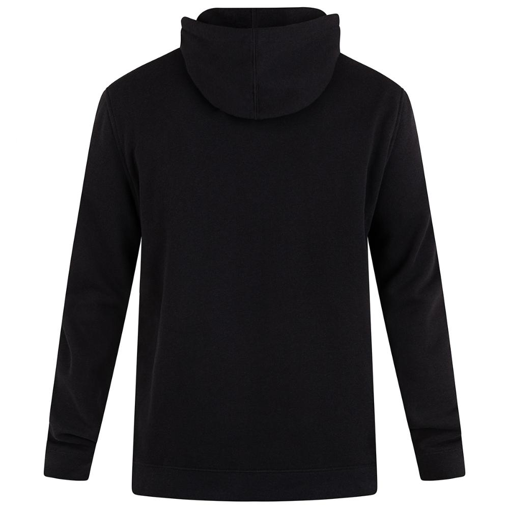 Poleron Hoodie One And Only Solid Fleece Black