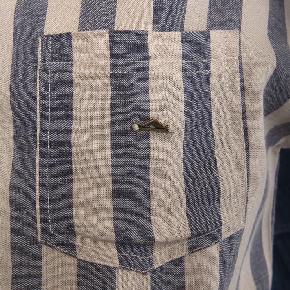 Blusa Crop Strap Beige blue