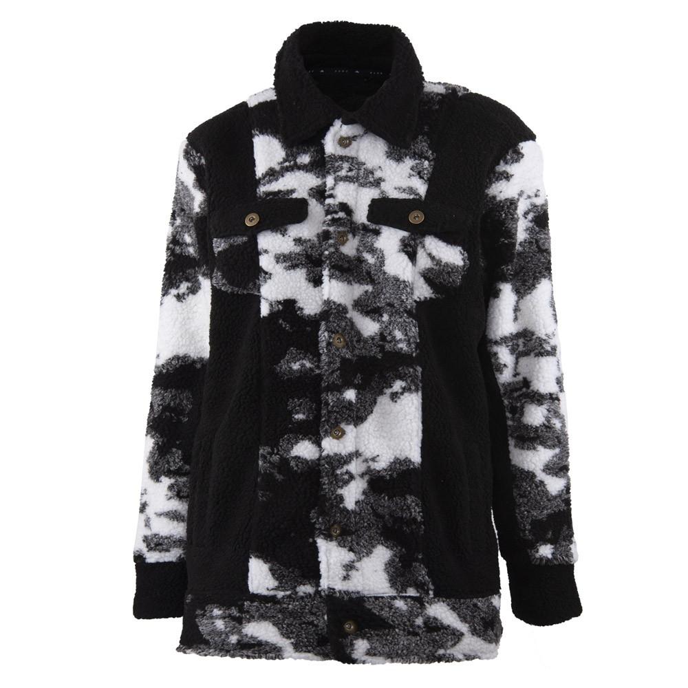 Chaqueta Miscelanea Negro Blanco con broches Reef