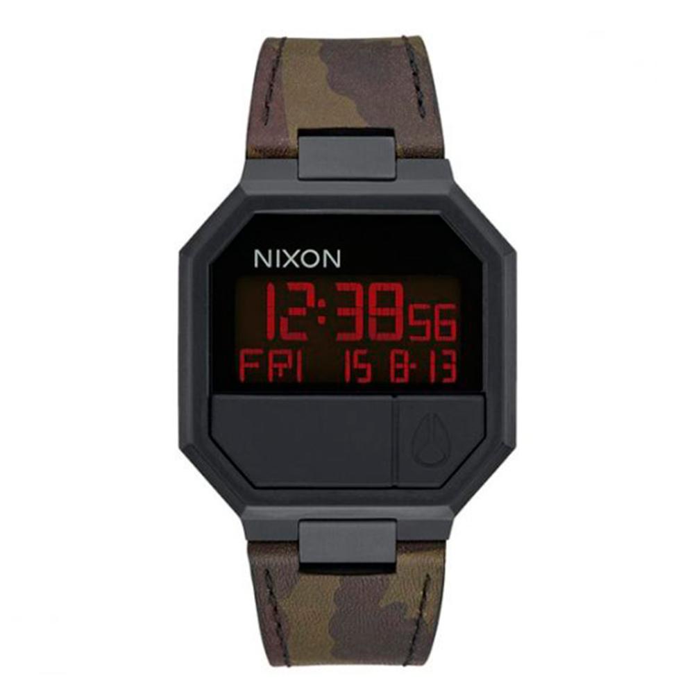 Reloj Re-Run Leather All Black Camo