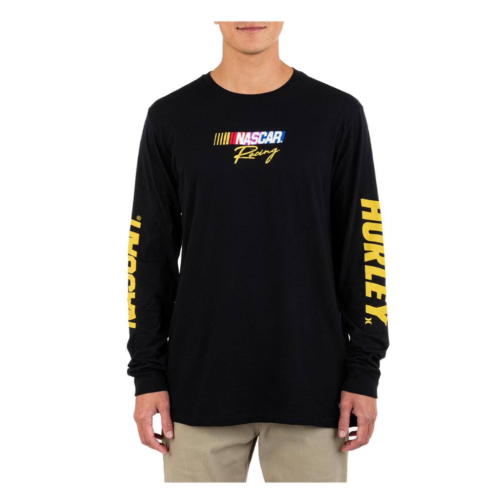 Polera Manga larga Flame Nascar ls Negro