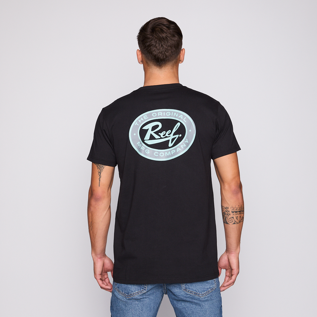 Polera Reef Men Surf Vibes Black