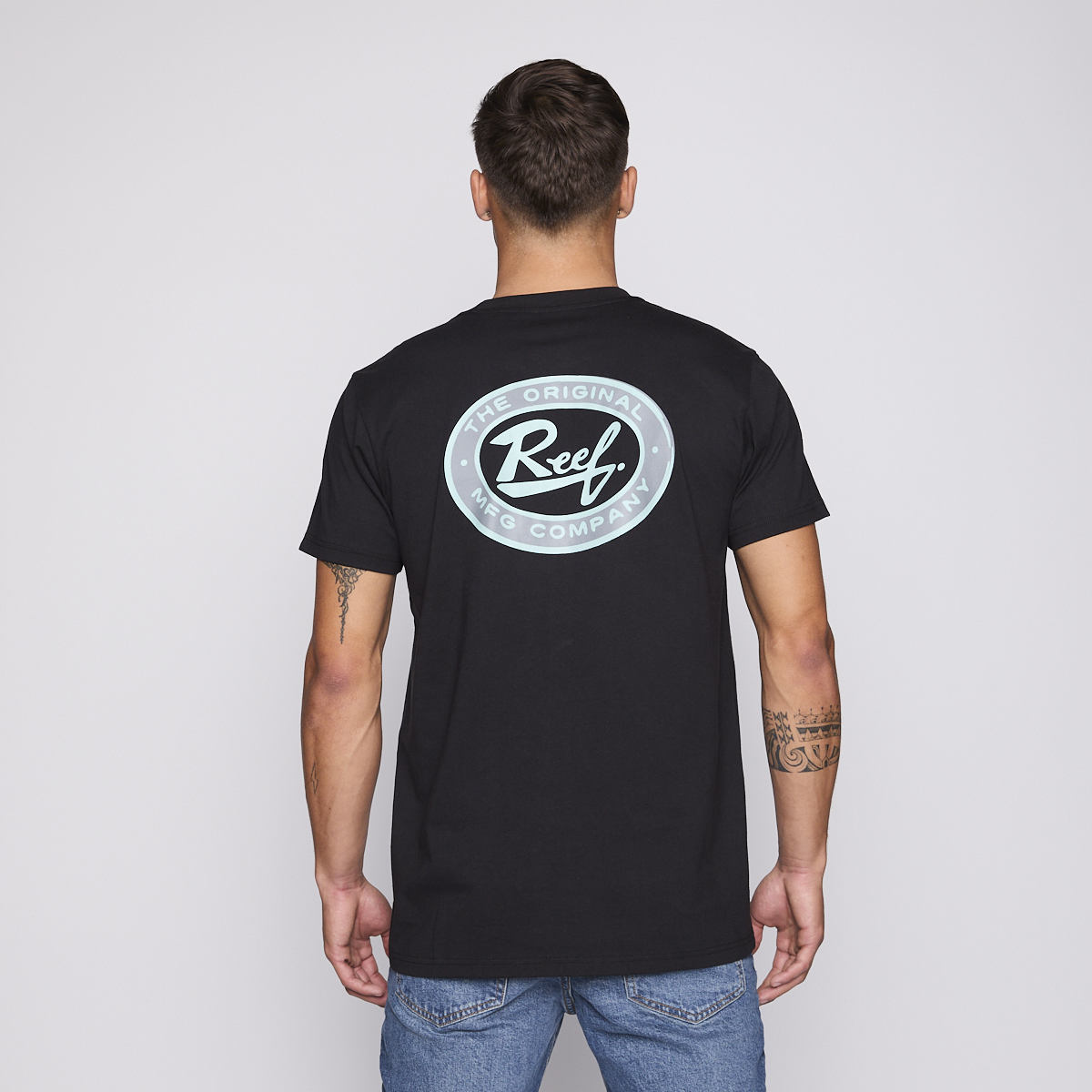 Polera Reef Men Surf Vibes Black