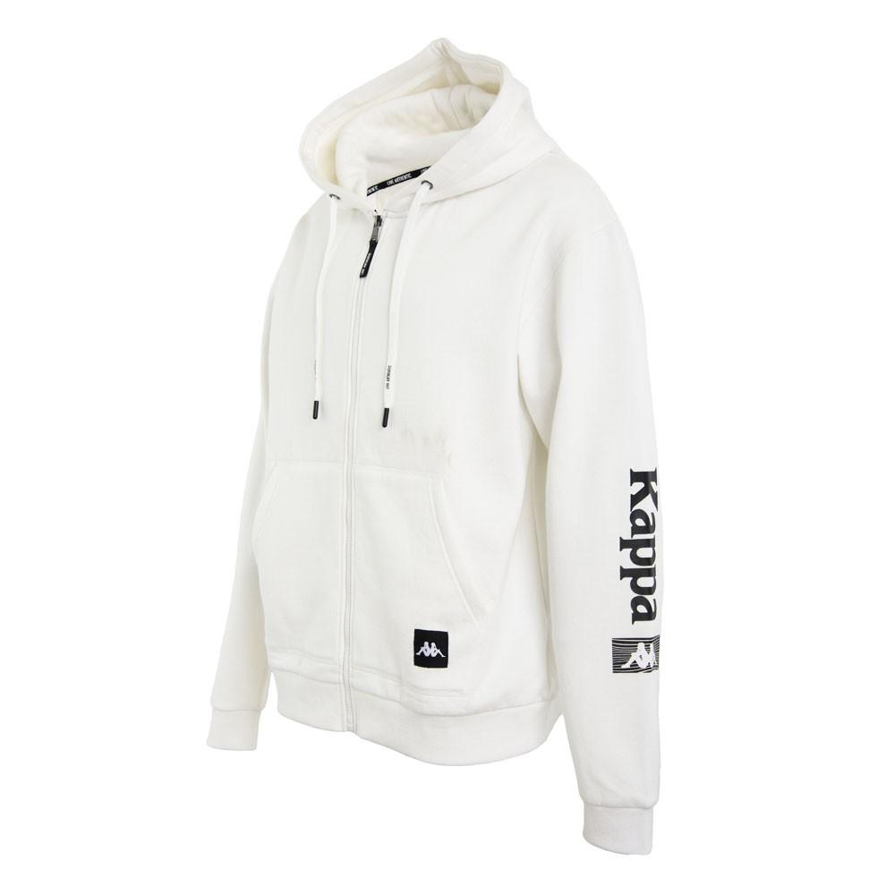 Poleron Men White Logo Arm Black