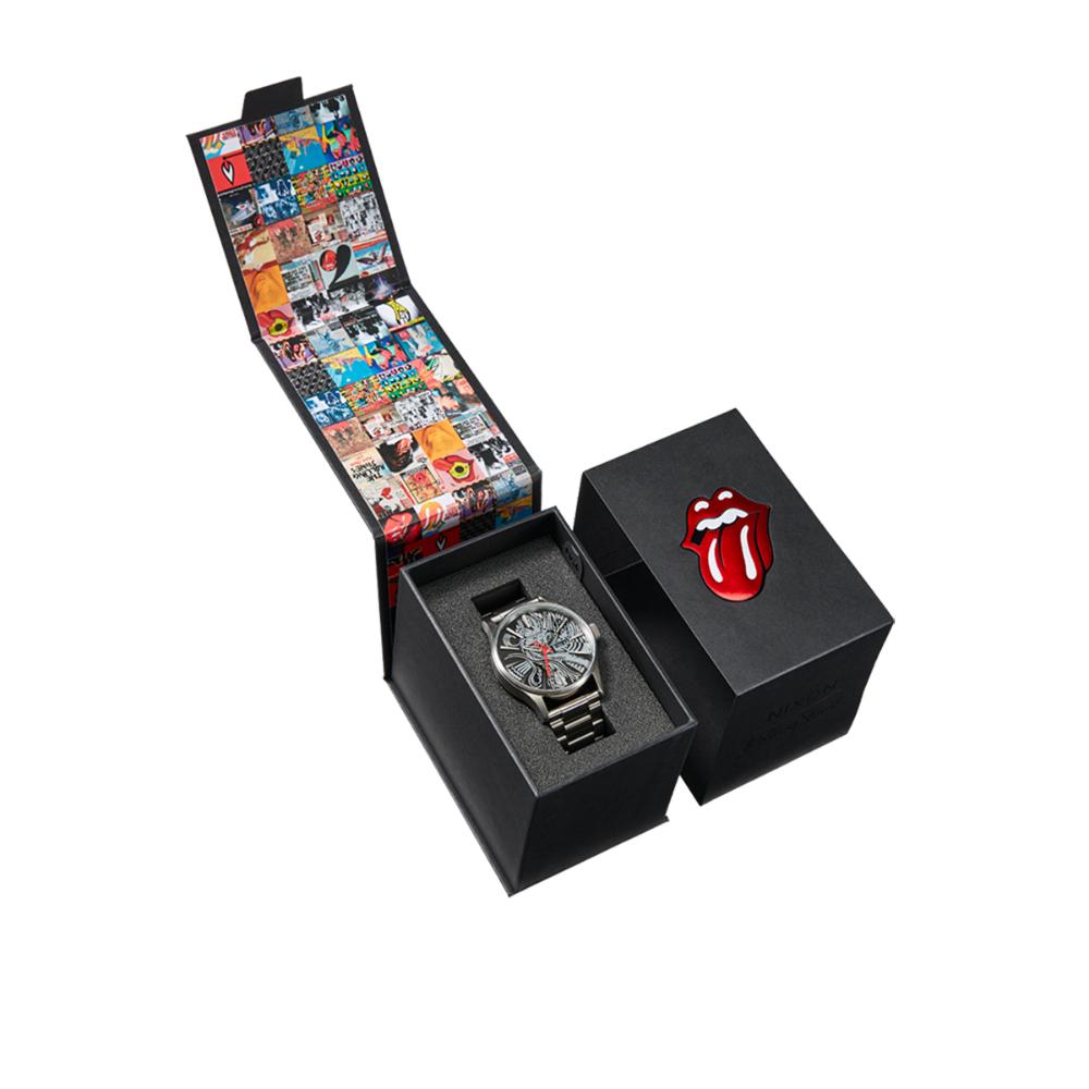 Reloj Rolling Stones Sentry Stainless Silver Black