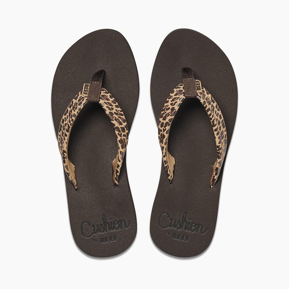 Sandalia Cushion Breeze Women Brown Print Reef