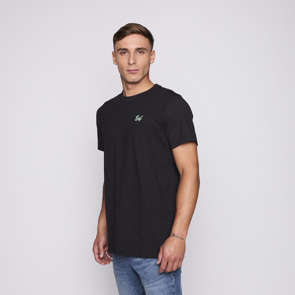 Polera Reef Men Surf Vibes Black
