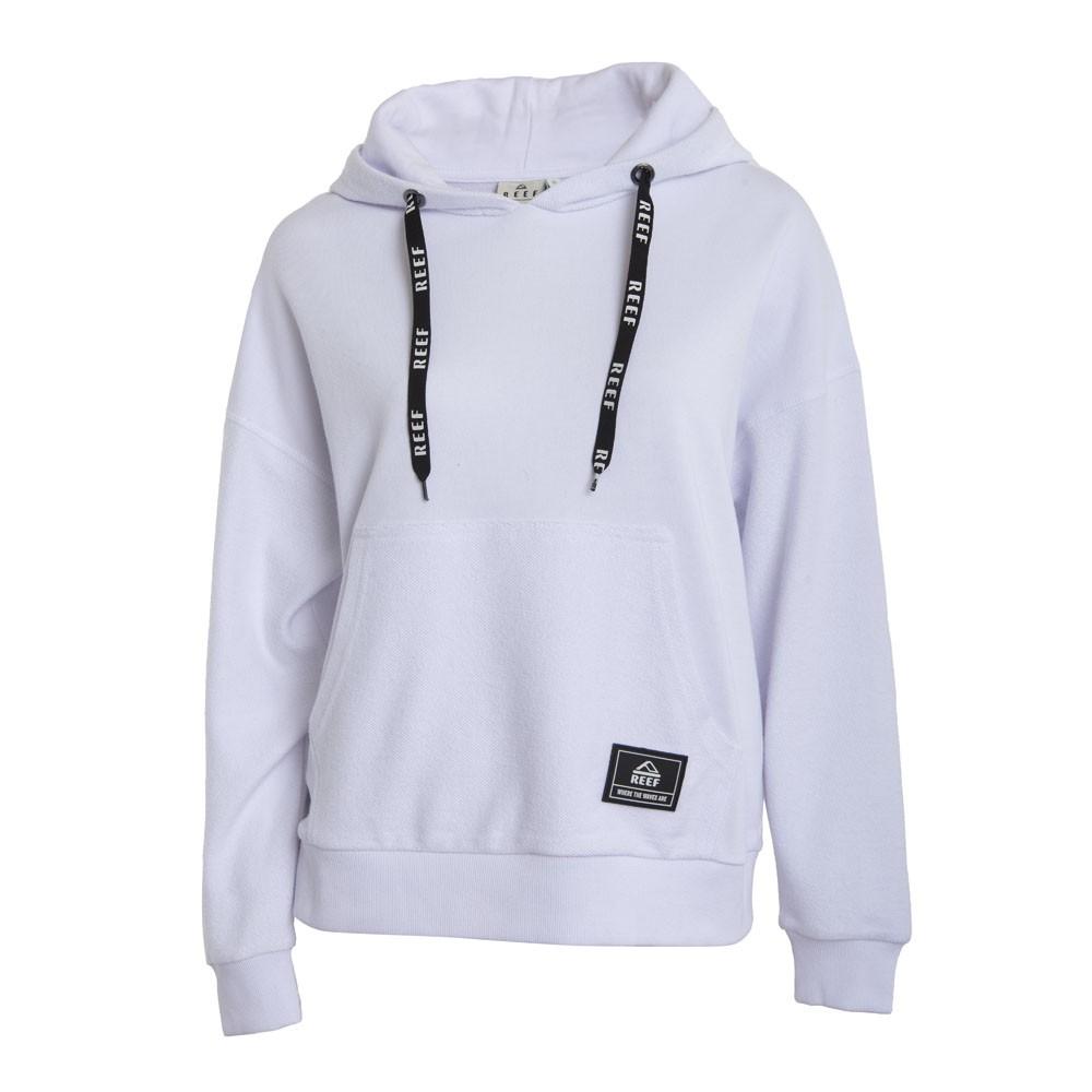 Poleron Women Hoodie White Green