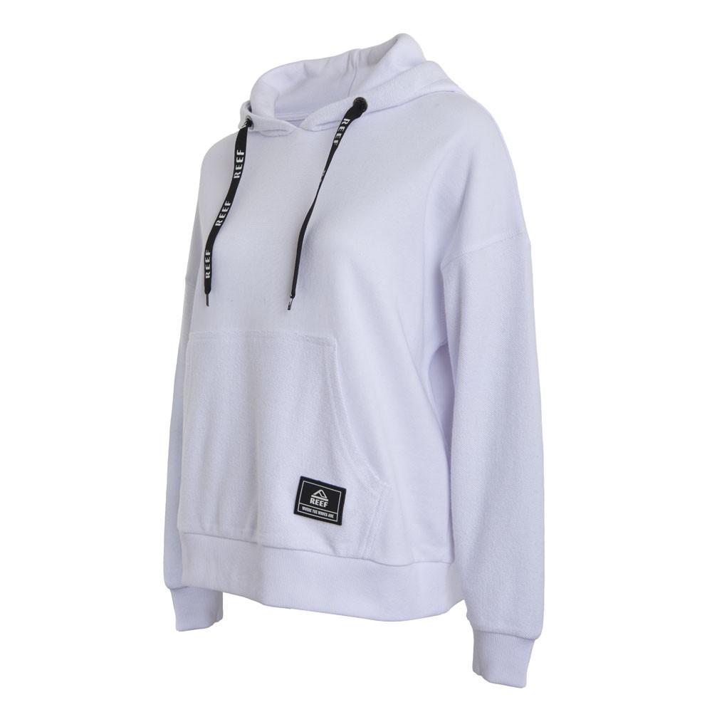 Poleron Women Hoodie White Green