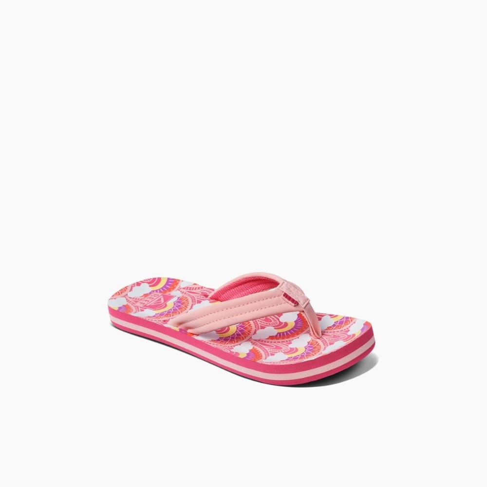 Sandalia Kids Rainbows And Clouds Pink