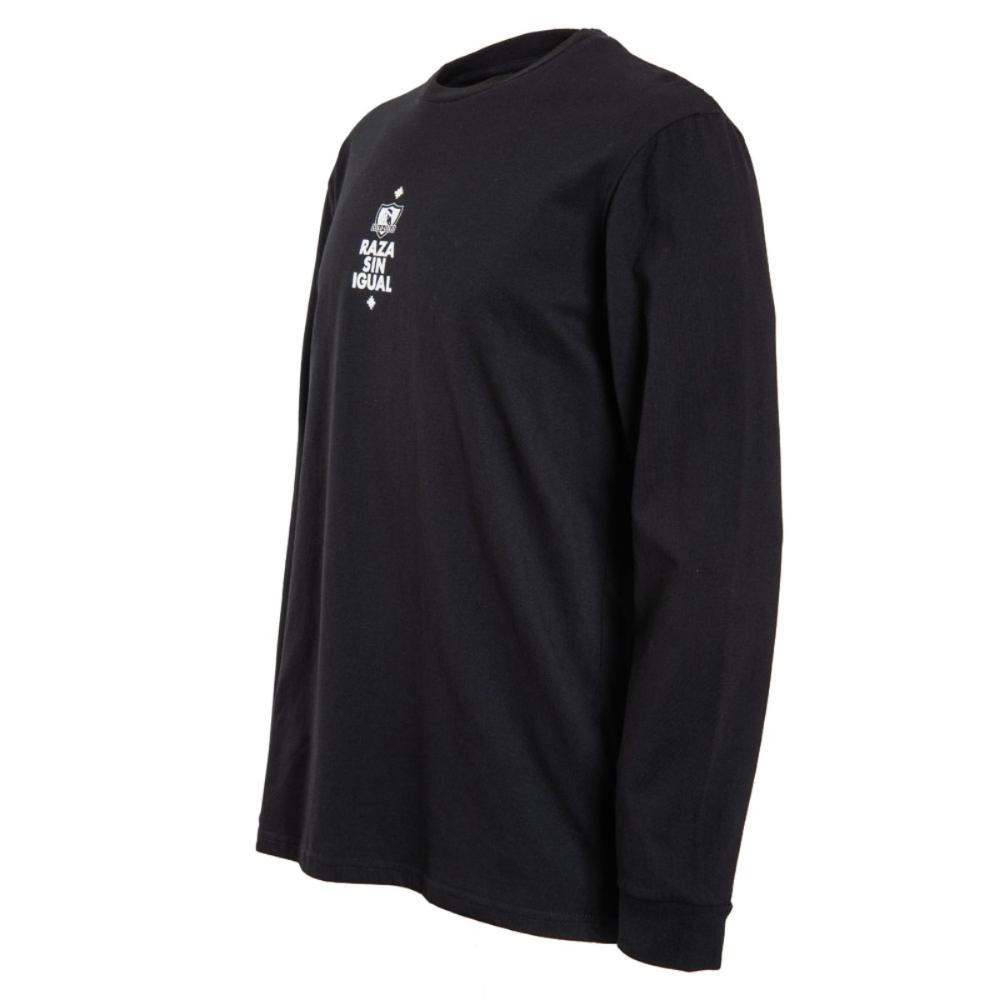 Polera Colo Colo Urbano Negro "Raza Sin Igual"
