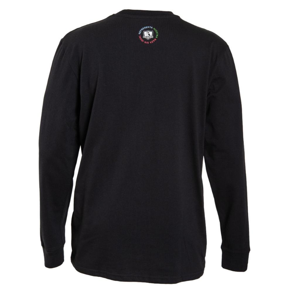Polera Colo Colo Urbano Negro "Raza Sin Igual"