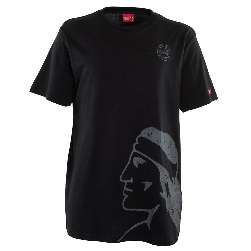 Polera Colo Colo Urbano Cacique Gris Negra