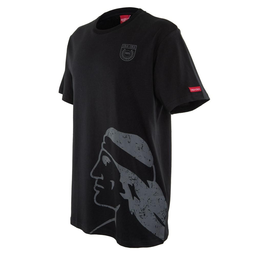 Polera Colo Colo Urbano Cacique Gris Negra