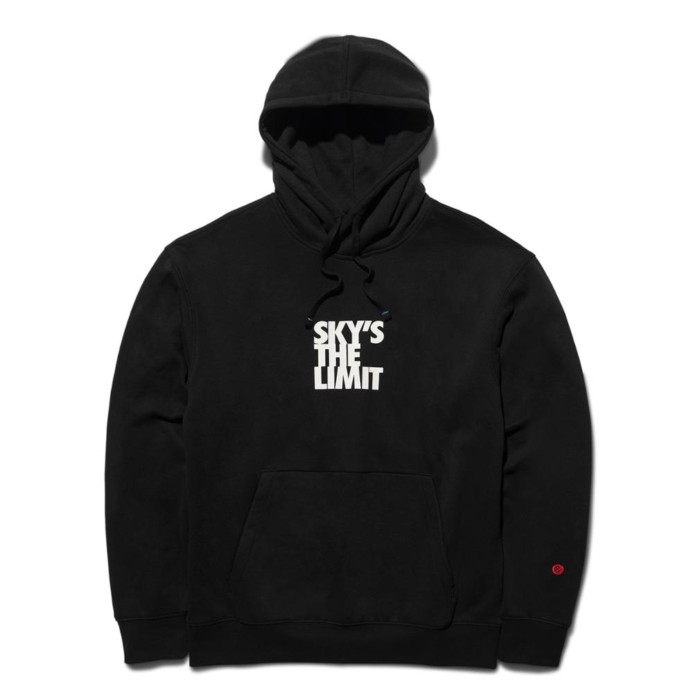 Poleron Sky's The Limit Notorious B.I.G. Hoodie Black
