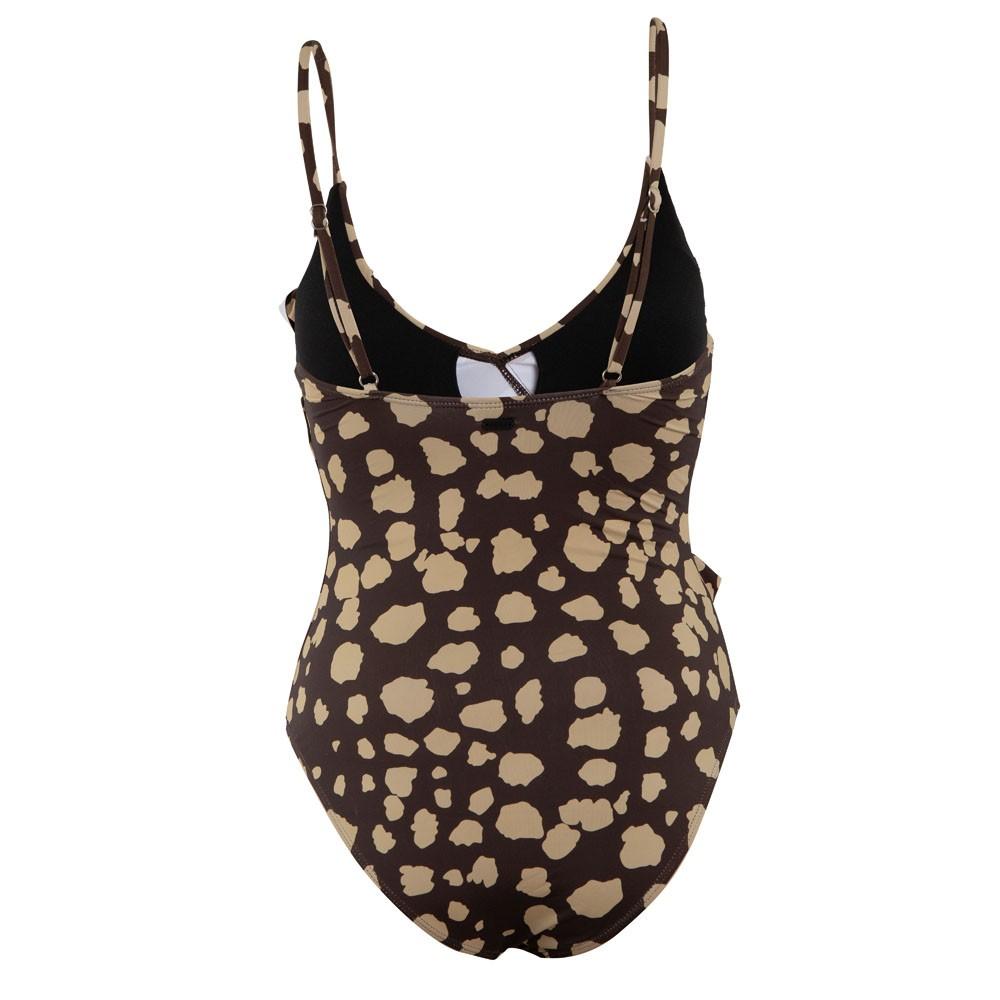 Traje de Baño Strap Ajustable Brown print