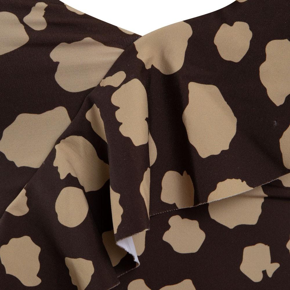Traje de Baño Strap Ajustable Brown print
