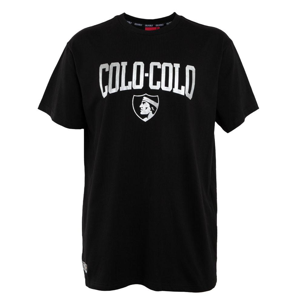 Polera Colo Colo Urbano "Trofeos Gris" Negra