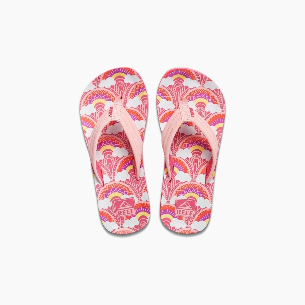 Sandalia Kids Rainbows And Clouds Pink