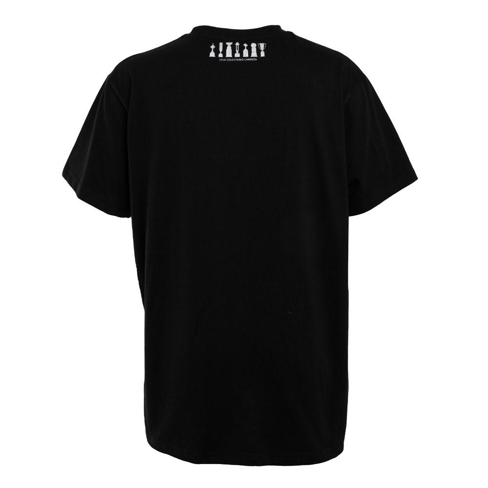 Polera Colo Colo Urbano "Trofeos Gris" Negra