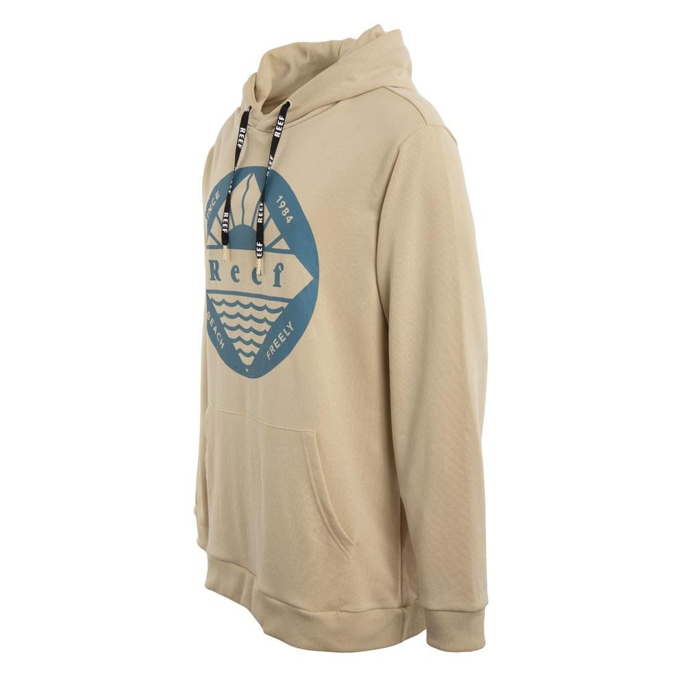 Poleron Men Hoodie Large Beige
