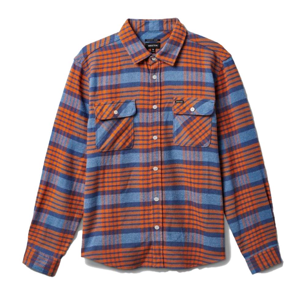 Camisa Men Bowerly Flannel Blue Heaven Paradise Orange