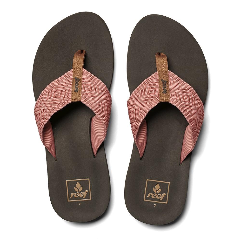 Sandalia Spring Woven Women Brown Pink Reef