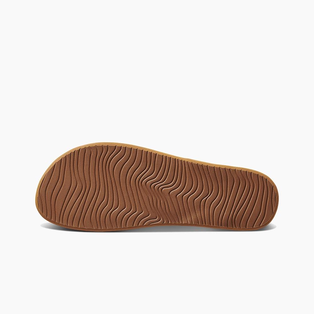 Sandalia Cushion Pu Court Women Brown Print Reef
