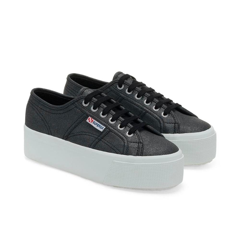Zapatilla 2790 Glitter Canvas Black