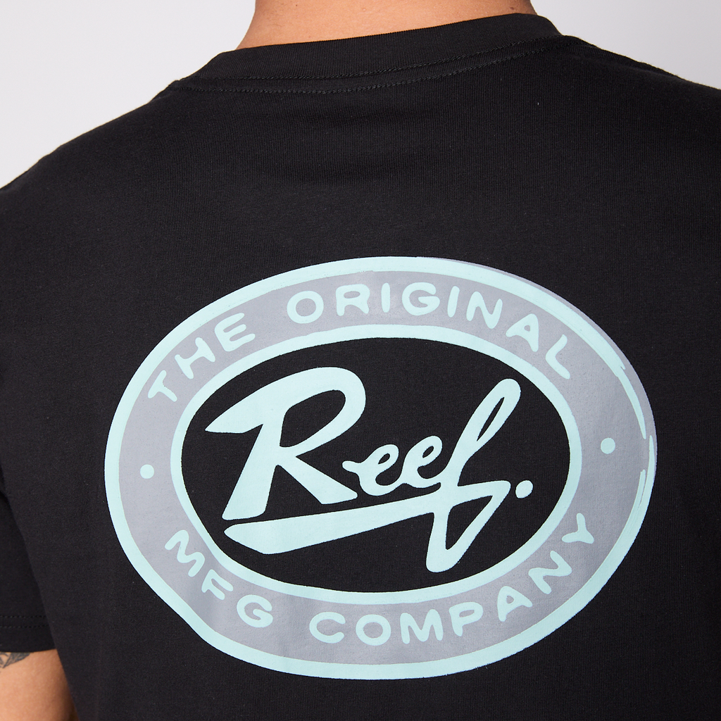 Polera Reef Men Surf Vibes Black