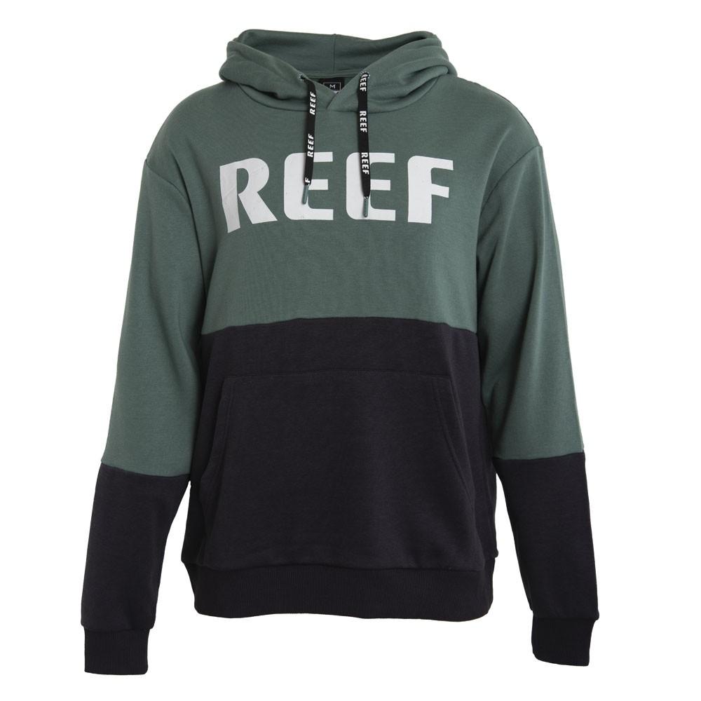 Poleron Men Hoodie Bicolor Green Black