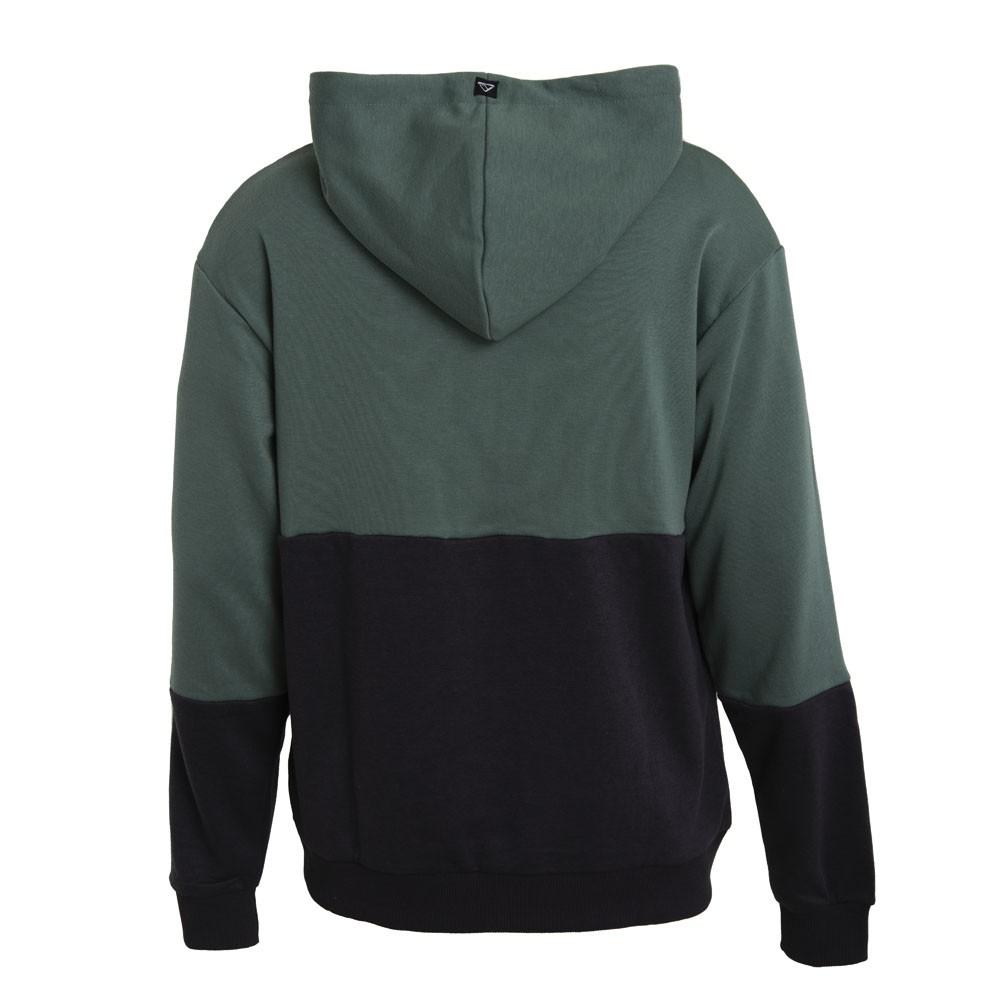 Poleron Men Hoodie Bicolor Green Black