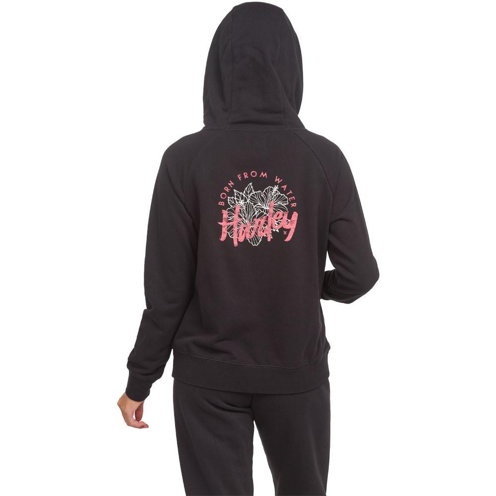 Poleron Canguro Raise Up Easy Raglan Caviar Hurley